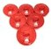 G.B.S GBS Shampoo Scalp Massage Brush Grooming Travel Effortless Glide Fine Tooth Durable Material Pack of 6 Red