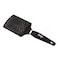 L'ANGE HAIR Lange Hair Siena Paddle NylonBoar Brush Helps Groom and Detangle Boar and NylonTipped Bristles Black