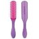 Denman Curly Hair Brush D3 African Violet 7 Row Styling Brush for Detangling Separating Shaping and Defining Curls For Women and Men
