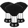 Patelai 3 Pcs Barber Neck Duster Brush for Hair Cutting and Cleaning Large Neck Duster with Plastic Handle Grip for Sweeping Hair Around Face Barber Accessories and Cleaning Supplies