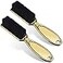 Patelai 2 Pcs Gold Barber Blade Cleaning Brush for Clipper Cleaning Nail Cleaner Styling Brush for Fades Tapers Trimmer Manicure Salon