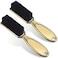 Patelai 2 Pcs Gold Barber Blade Cleaning Brush for Clipper Cleaning Nail Cleaner Styling Brush for Fades Tapers Trimmer Manicure Salon