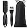 Patelai 2 Pieces Barber Clipper Brush Tools Set Shaver Razor Trimmer Cleaning Brush with Drawstring Storage Pouch for Hair Cutting Cleaning Hair Stylist Tools and Salon SuppliesBlack