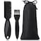 Patelai 2 Pieces Barber Clipper Brush Tools Set Shaver Razor Trimmer Cleaning Brush with Drawstring Storage Pouch for Hair Cutting Cleaning Hair Stylist Tools and Salon SuppliesBlack