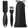 Patelai 2 Pieces Barber Clipper Brush Tools Set Shaver Razor Trimmer Cleaning Brush with Drawstring Storage Pouch for Hair Cutting Cleaning Hair Stylist Tools and Salon SuppliesBlack