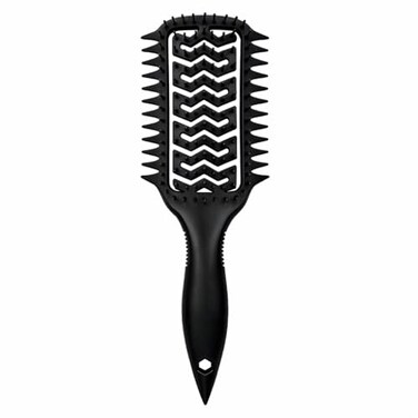 Yingbtr Vented Curl Defining Brush Detangling ClumpForming Styling Brush for Wavy Curly Coily Hair WetDry AntiFrizz Rounded Tips NonSlip Handle Black