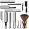 SALON SILK SALONSILK 13PCS Hair Cutting Shaving Brush and Comb Set Professional Barber Combs for Hair Stylist Premium Grade Barber Brush Neck Duster Fading Comb Barber Clipper Comb