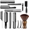 SALON SILK SALONSILK 13PCS Hair Cutting Shaving Brush and Comb Set Professional Barber Combs for Hair Stylist Premium Grade Barber Brush Neck Duster Fading Comb Barber Clipper Comb