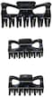 Simran NFL Carolina Panthers 3Piece Plastic Hair Clip Set 2 Small 1 Large Unisex All Ages All Hair Types