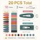 B.PHNE Bphne 20 Pcs Matte NonSlip Snap Hair Clips for Women Solid Teardrop Rectangle Barrettes Small Metal Pins for Thin Fine Hair No Crease Lightweight for Everyday Makeup