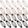 Cptots 20PCS Oval Metal Snap Clips for Women No Slip Small Barrettes for Thin Fine HairMatte Black Brown Beige