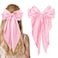 illpta Large Satin Bow Barrettes Clips in Pink Hair Accessories for Women