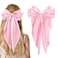 illpta Large Satin Bow Barrettes Clips in Pink Hair Accessories for Women