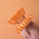 OMG Decor Orange Claw ClipsCellulose Acetate Hair ClipsSmall Claw Clips for Women 1 10 Count