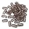 Honbay 50PCS 6Teeth UShape Snap Clips for Hair Extensions 33cm13inch Dark Brown