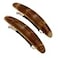 Camila Paris CP2957 French Hair Barrette Clip for Girls Brown Small 25 inch Set of 2 Strong Hold Grip Hair Clips for Women No Slip and Durable Styling Girls Hair Accessories Made in France