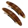 Camila Paris CP2957 French Hair Barrette Clip for Girls Brown Small 25 inch Set of 2 Strong Hold Grip Hair Clips for Women No Slip and Durable Styling Girls Hair Accessories Made in France