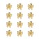 YISSION Hair Accessories 12PCS Cute Mini Gold Metal Flower Clips for Thin and Thick Hair Barrettes and Claws for Women and Girls