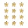 YISSION Hair Accessories 12PCS Cute Mini Gold Metal Flower Clips for Thin and Thick Hair Barrettes and Claws for Women and Girls