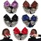 Vctitil 5 Pcs Hair Snood with Bow Professional Bun Cover Net for Flight Attendants Nurses Mothers Day Gift