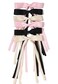 LFOUVRE Hair Bows for Women Pink Black Beige