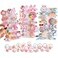 BIUCHY 62PCS Toddler Girls Hair Accessories Set Flower Rainbow Candy Fruits Barrettes Hair Pins Clips for Kids