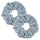 PIDOUDOU 2 Pcs Gray Color Large Size Scrunchies for Women Hair Elastic Bands