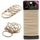 Dofash Hyper Elastic Hair Ties 30 PCS Beige Hair Bands for Womens Hair Blonde Reusable Nylon Quick Stretch and Restore Smooth Junction Durable Hair Friendly Safety Tested