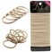 Dofash Hyper Elastic Hair Ties 30 PCS Beige Hair Bands for Womens Hair Blonde Reusable Nylon Quick Stretch and Restore Smooth Junction Durable Hair Friendly Safety Tested
