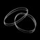 ElasticU Hair Elastics STRONG REUSEABLE Clear Premium 40mm Wide Pack of 16 by