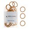 Heliums Small Hair Ties Ginger No Damage Mini 1 Inch Reusable 2mm Elastics for Thin Hair and Kids Neutral Ponytail Holders 48 Count