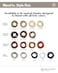 Heliums Small Hair Ties Ginger No Damage Mini 1 Inch Reusable 2mm Elastics for Thin Hair and Kids Neutral Ponytail Holders 48 Count