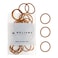 Heliums Small Hair Ties Ginger No Damage Mini 1 Inch Reusable 2mm Elastics for Thin Hair and Kids Neutral Ponytail Holders 48 Count