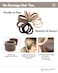 Heliums Soft Hair Ties No Damage Seamless Nylon Fabric Bands Stretchy Ponytail Holders for Thin Thick Hair 15 Inch Dark Brown 20 Pack
