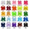 Kenz Laurenz Cheer Bows Orange Cheerleading Softball Gifts for Girls and Women Team Bow with Ponytail Holder Complete your Cheerleader Outfit Uniform Strong Hair Ties Bands Elastics 1