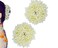 UNIQUE KAFTANS Mogra White Gajra Hair Accessories Gajra Rubber Band for Women Pack of 2White