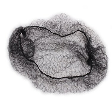 WeKen Pack of 100pcs Hair Nets Invisible Elastic Edge Mesh 50cm 20 Black