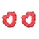 Motique Accessories Set of 2 Solid Scrunchies Coral