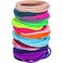 EBOOT 100 Pieces Hair Elastics Hair Ties Ponytail Holders Hair Bands 5 x 03 cm Bright Color