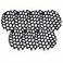 SUPIA 7 Pack Women Ballet Dance Skating Snoods Hair Net Bun Cover Black Bold mesh