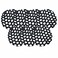 SUPIA 7 Pack Women Ballet Dance Skating Snoods Hair Net Bun Cover Black Bold mesh
