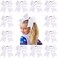 Aileam 12 Pcs Large Cheer Bows 8 Bulk Hair Bow Accessories with Ponytail Holder for Girls High School College Cheerleading