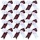 ICObuty Cheerleading Bow Jumbo Cheer Bows 12 Pcs 7 Inch Ponytail Holder Cheerleader Bows Hair Tie MaroonWhite