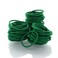 My Lello Hair Elastics Hair Ties Professional Grade Ponytail Holders 100 Pack Emerald Green