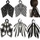 DINPREY Womens Scrunchies for Hair Black Yellow Scarf Scrunchies with Tail Stripe Plaid Elastic Hair Scarf 5 Count black white