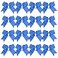 ICObuty Cheer Bows 6 Inch Ponytail Holder Hair Tie 16 Pcs Hair Bow Cheerleader Bows Hair Tie Columbia blue
