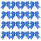 ICObuty Cheer Bows 6 Inch Ponytail Holder Hair Tie 16 Pcs Hair Bow Cheerleader Bows Hair Tie Columbia blue