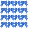 ICObuty Cheer Bows 6 Inch Ponytail Holder Hair Tie 16 Pcs Hair Bow Cheerleader Bows Hair Tie Columbia blue