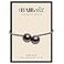 The Hair Edit Gunmetal Orb Duo Ponytail Holder Elastic