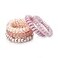 Wingoden 5pcs Spiral Hair Ties No Damage Plastic Coil Ties for Thick Hair No Crease Ponytail Holders Pink Set